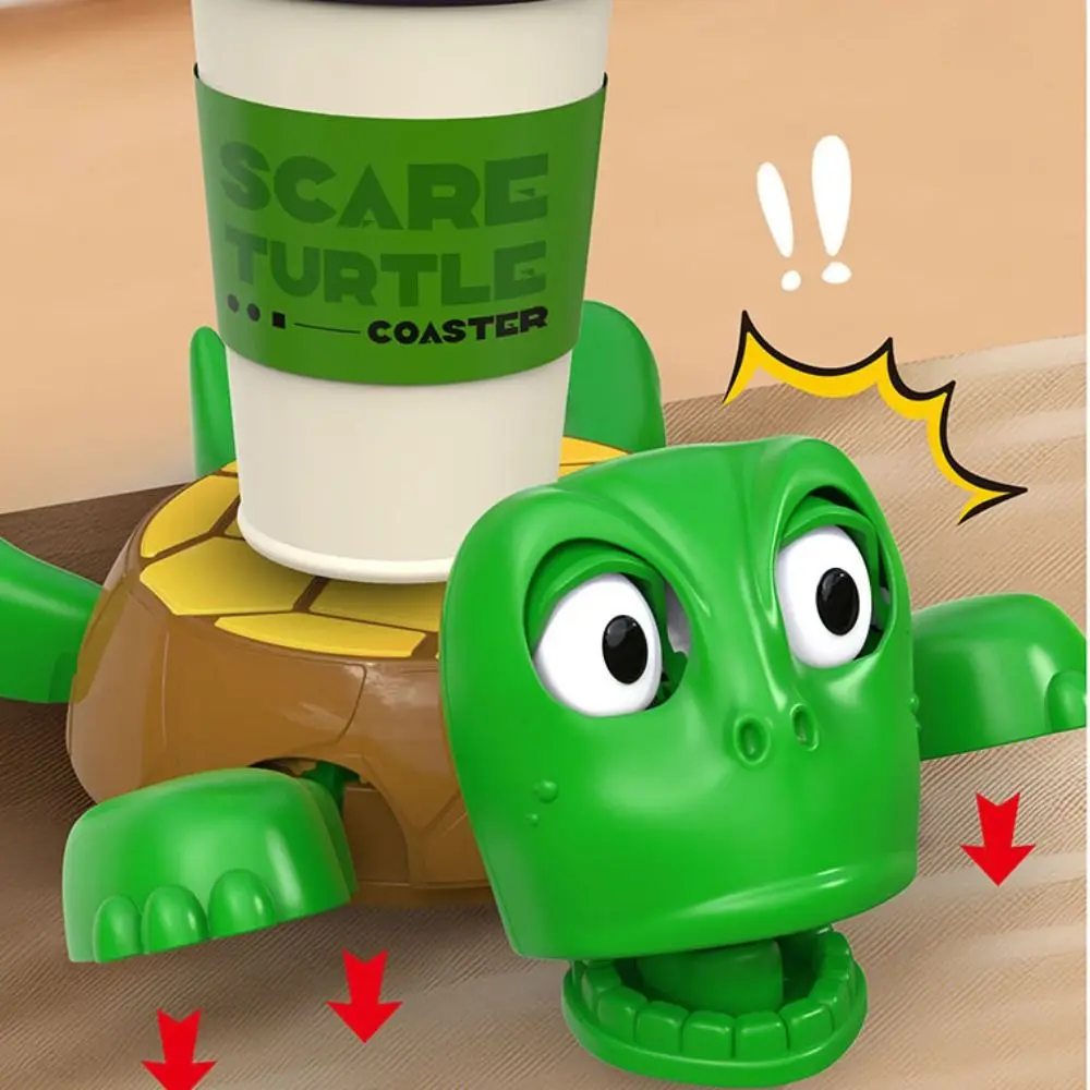 DIY Assembly Turtle Cell Phone Bracket Press Frightened Turtle Panicked Turtle Coaster ABS Mug Holder Turtle Cup Pad Quirky Toys