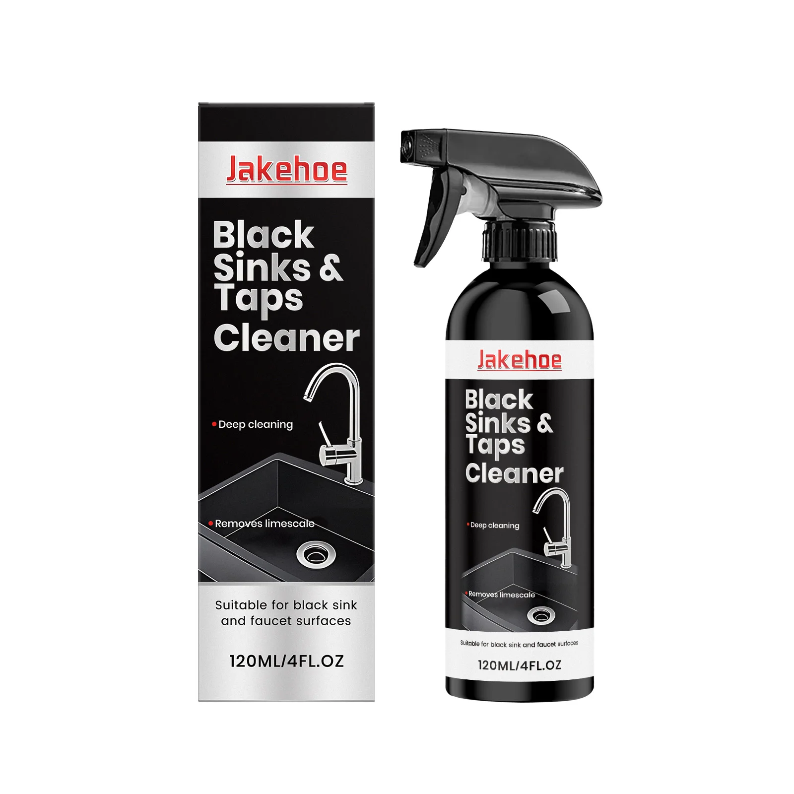 Limescale Remover Cleaner, Bathroom Cleaning Agent, Works on Faucets & Ceramic Fixtures, Remove Hard Water Stains, Daily Household Sanitary Cleaning Supplies