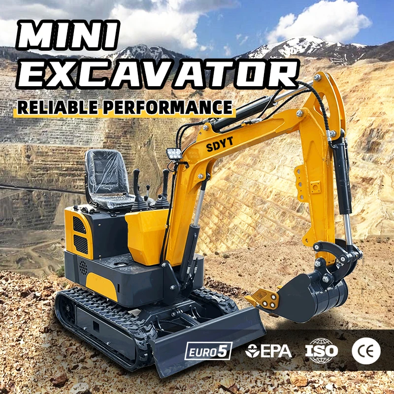 Customized Mini Excavator Factory Transaction Fast Delivery Of Crawler Excavator 1.2 Ton Ce Epa Euro 5 Kubota Engine