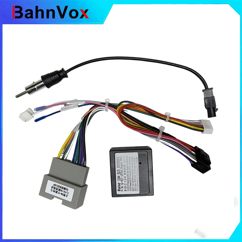Adaptador de Cableado de Radio, Caja Decodificadora de Bus CAN, Cable para Jeep 2008-2017 Wrangler Cherokee Compass Dodge Journey Ram 1500