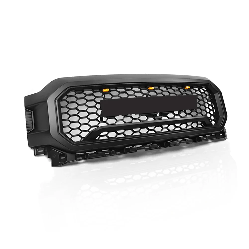 Pickup Racing Grille Fit For Ford F150 2021 2022 2023 Retrofitted Shelby Front Bumper Grille With Light Guard Grid Grille