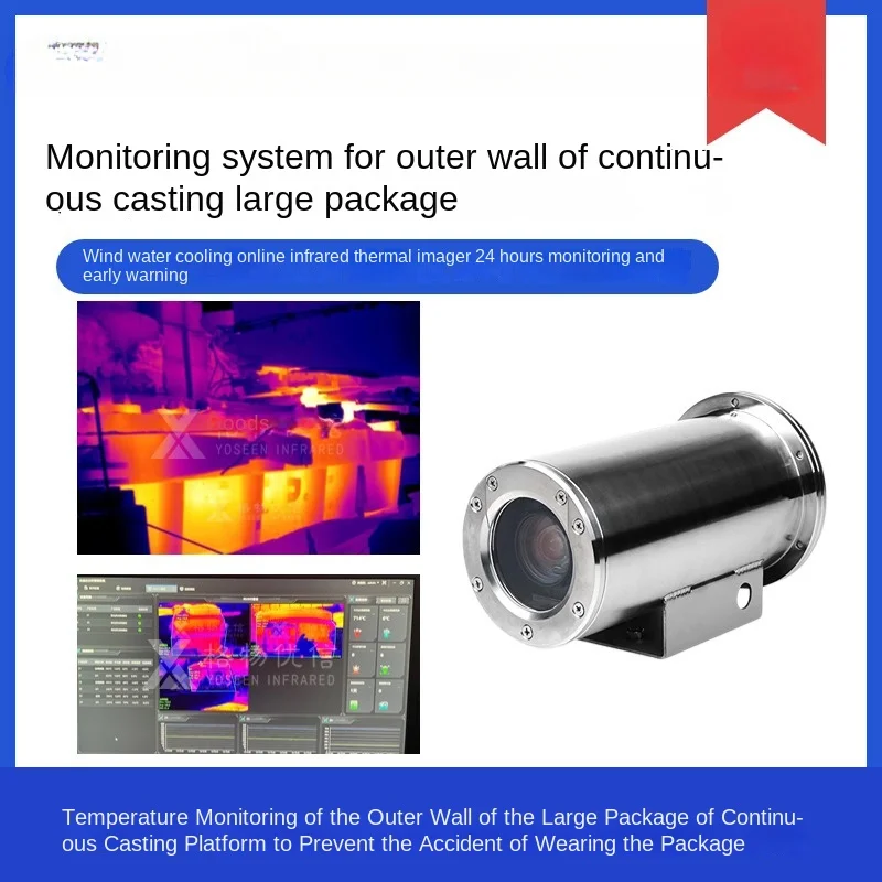 

Large Bag Outer Wall Temperature Monitoring Online Thermal Imager Wind Water Cooling Infrared Imaging Devices