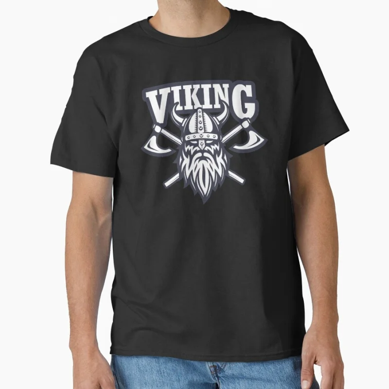 

Valhalla viking warrior norse mythology son of odin pride gift T-shirt large size Adult Tops