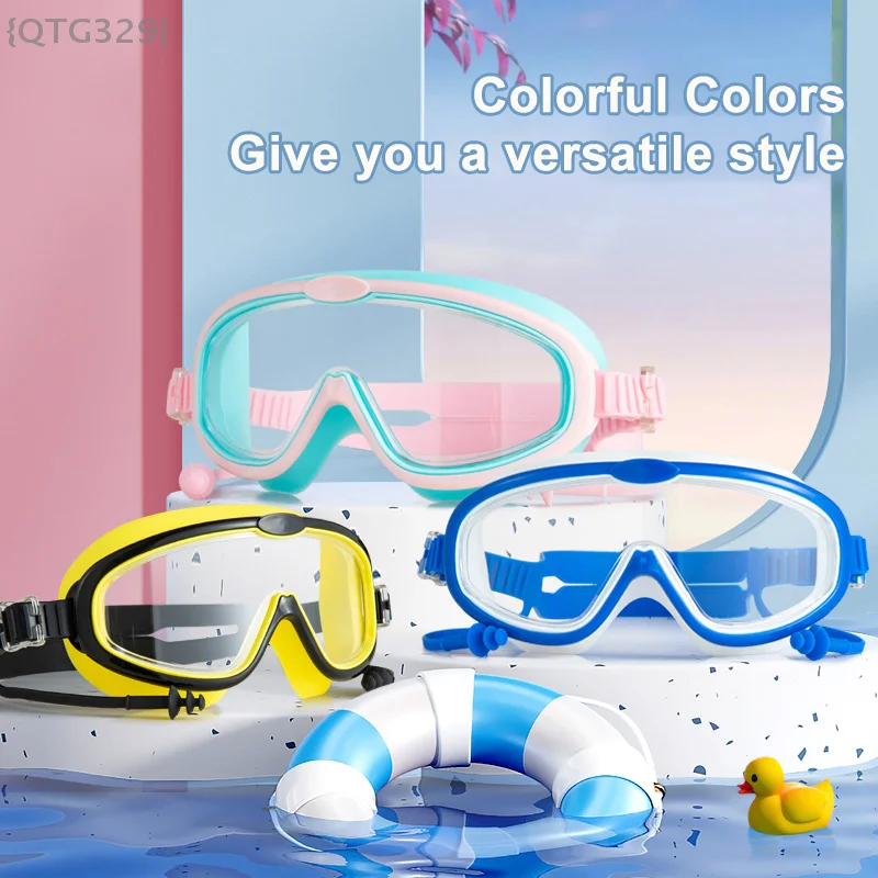 【No】Children's Swimming Goggles & Earplugs | Leak-Proof Wide Seal Design for Boys & Girls Water Activities