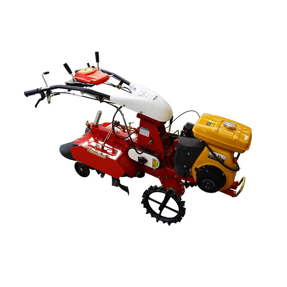 

Iron plate tiller crop mini micro rotary walking trencher