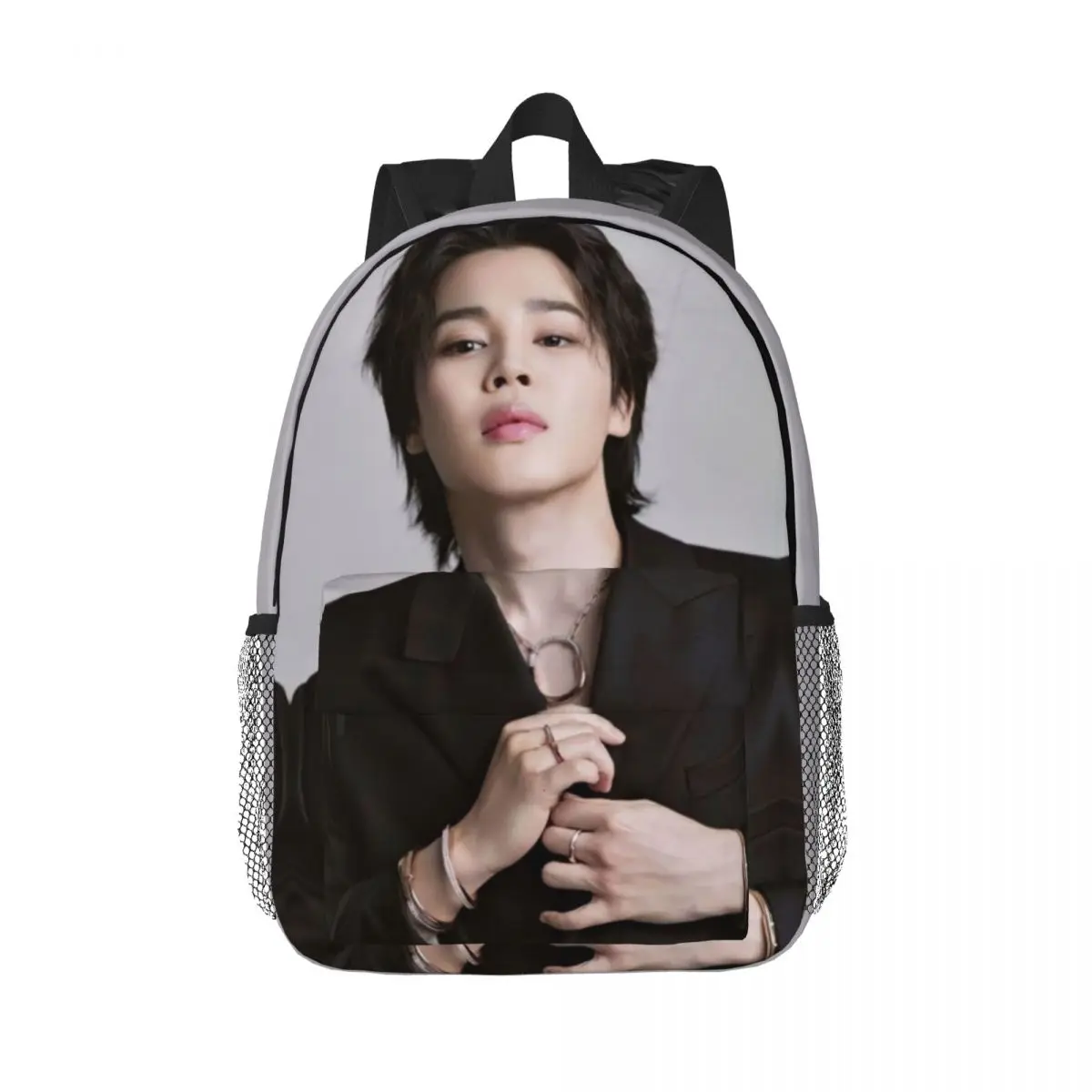 Hot-Kpop-Like-Jimin-Style Printed Lightweight Casual Schoolbag For School, Outdoor, Shopping, Office 15inch