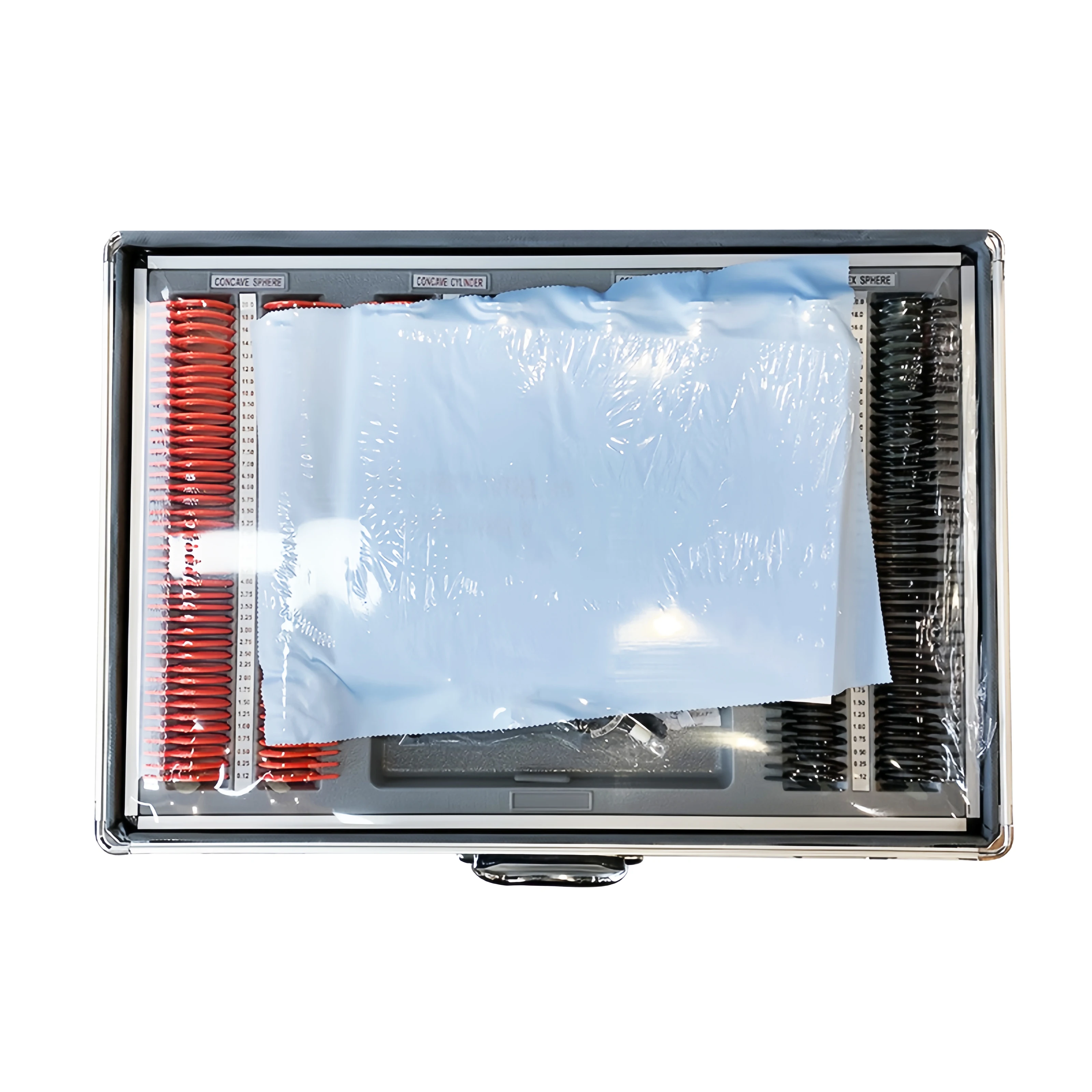 Ophthalmic Equipment Optometry Testing Visual Acuity Optical 266 Pieces Metal Rim Case Storage Box Progressive Trial Lens Set