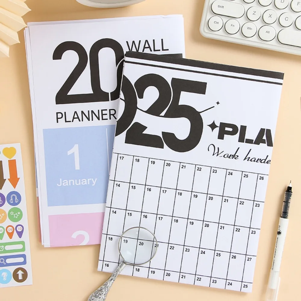 2025 Calendar Planner Sheet Large Wall Calendar Kawaii To Do List Planner Target List Schedule Organizer Office Supplies