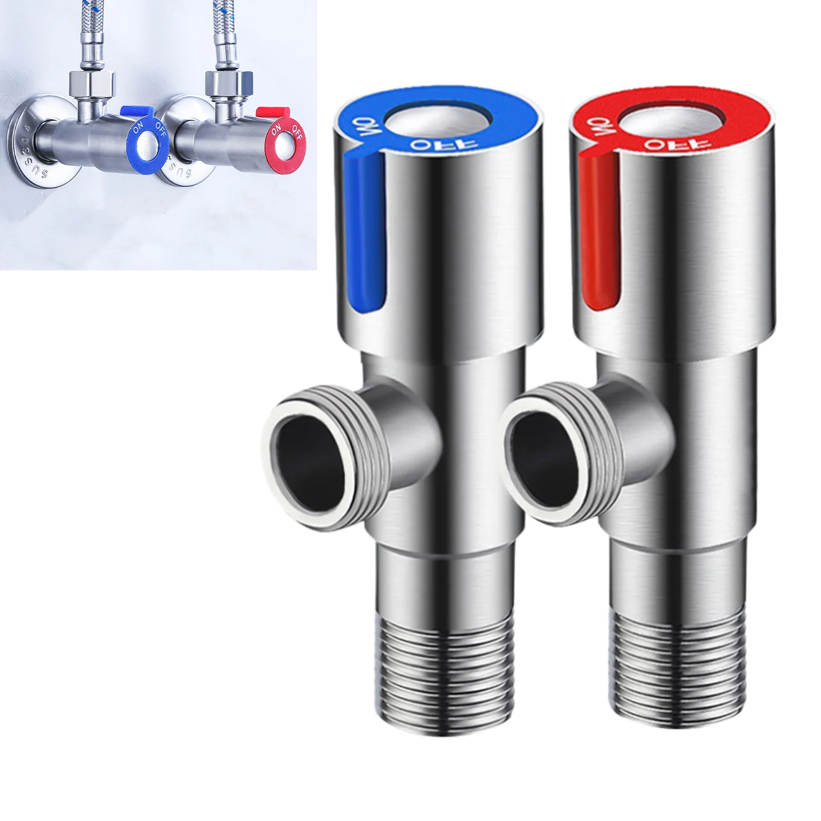 

Треугольный клапан, запорный клапан для туалетной воды, клапан водонагревателя, медный сердечник, медный стержень для кухонь, балконов, аксессуары для туалета