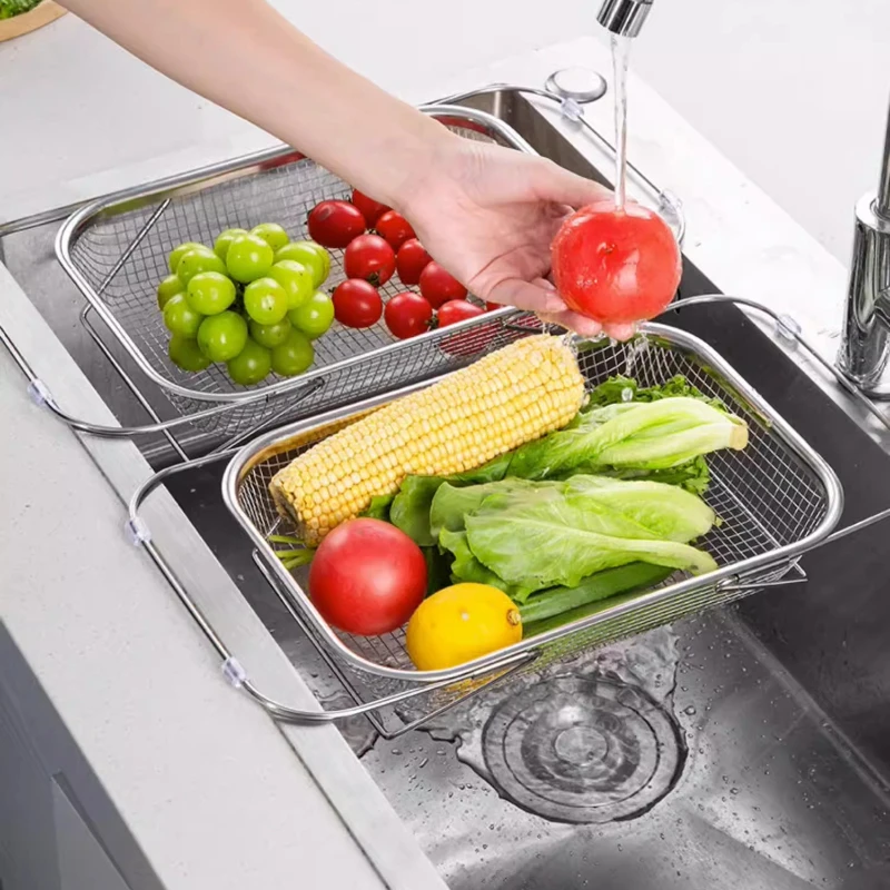 

Выдвижная корзина-сушилка LMM из нержавеющей стали для кухонной мойки, для одинарной раковины, для сушки посуды, палочек и тарелок
