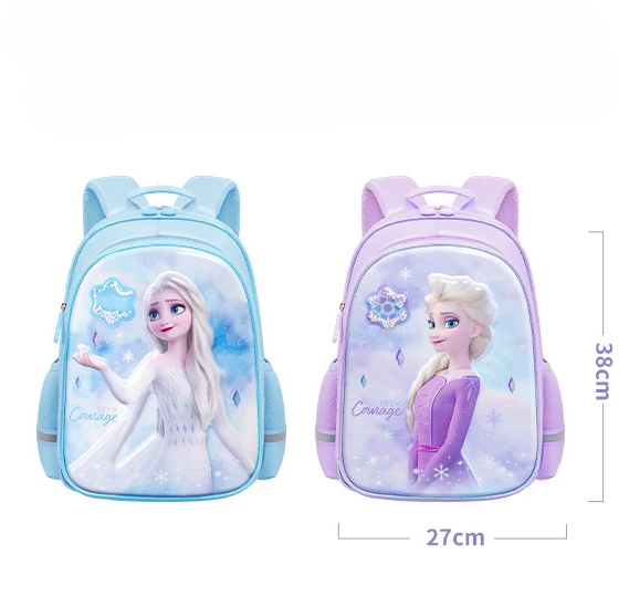 Disney cartoon cute frozen Design Backpack kids Kindergarten Schoolbag Gift 1-3 grade