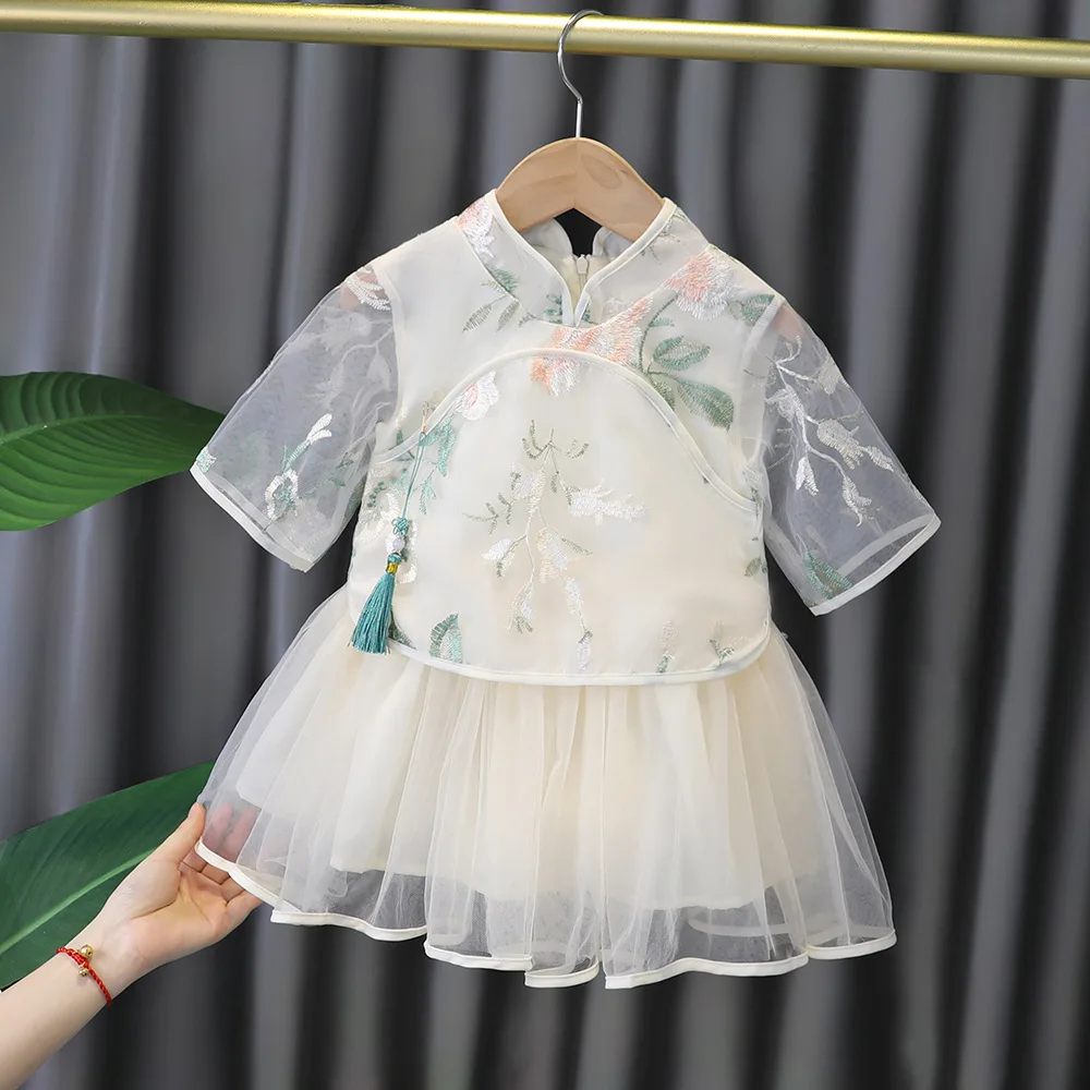 2023 Baby Girls' Fashionable and Fashionable Children's Skirt Mesh Princess Skirt Photography Clothing