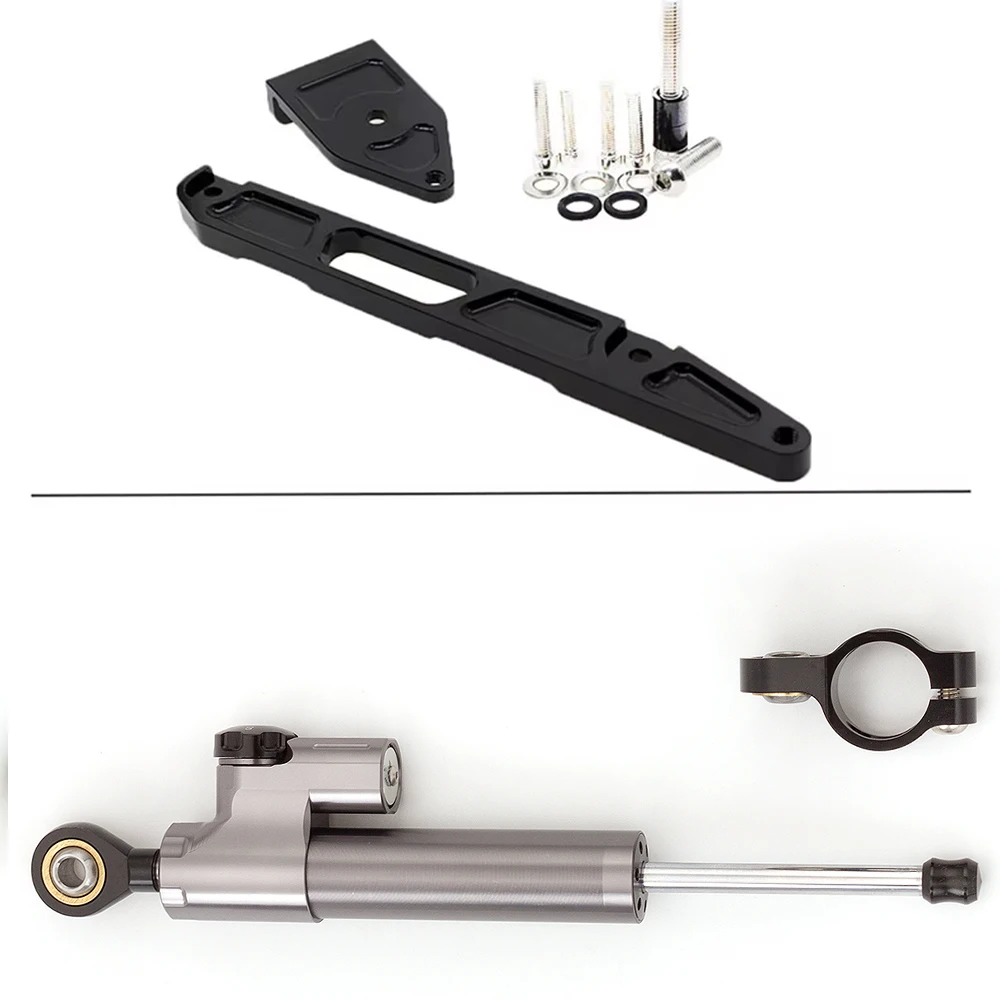 

For Yamaha XJR1300 2002 - 2015 Motorcycle CNC Stabilizer Damper Complete Steering Mounting Mount Bracket Holder Set Motorbike