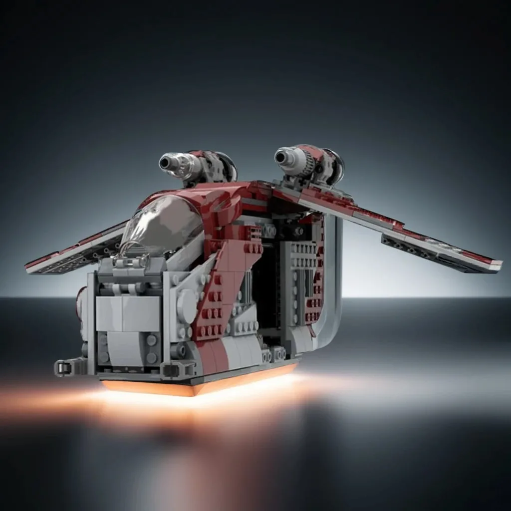 

434PCS MOC Space Battle Galactic Republic Gunship Laat I Build Warrior Tano S T 6 Model Building Blocks DIY Building Blocks Gift