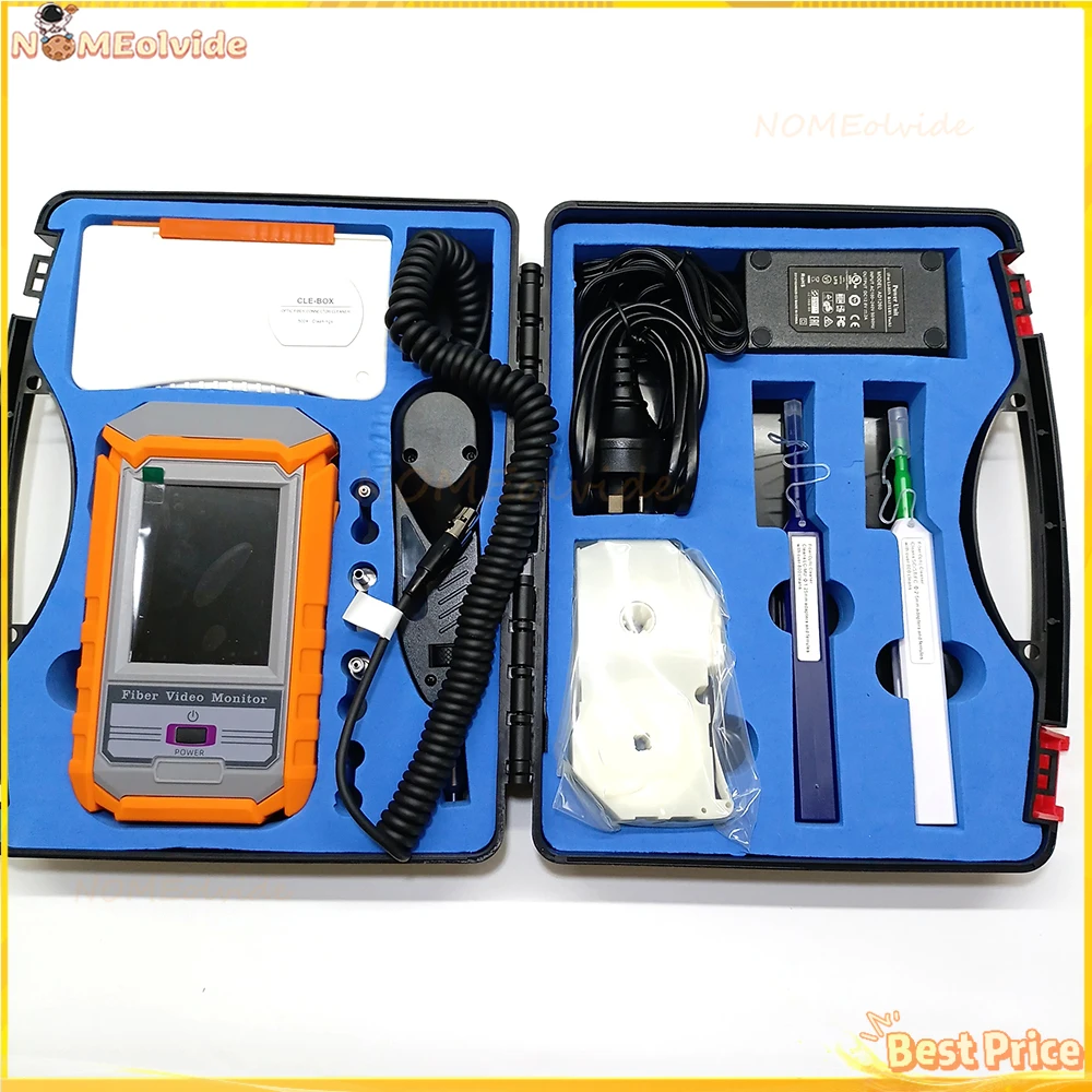 Imagem -06 - Fiber Video Probe Microscope Fvm100 Inspeção End Face Detector Display Optical Cleaning Tool Clean Pen