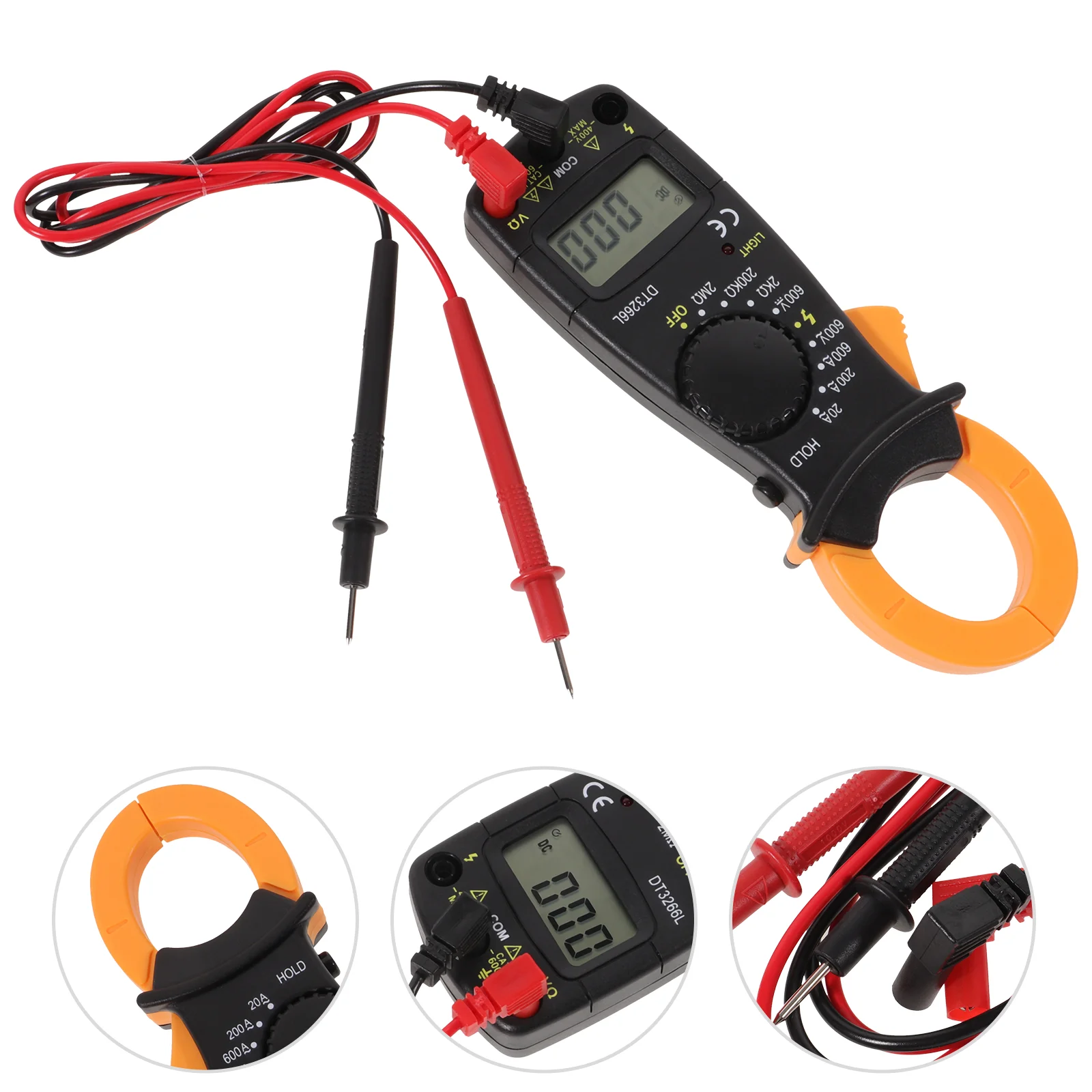 

Multimeter Ohm Clamp Tester Volt Meters and Multimeters Plastic Electronic Component Voltage