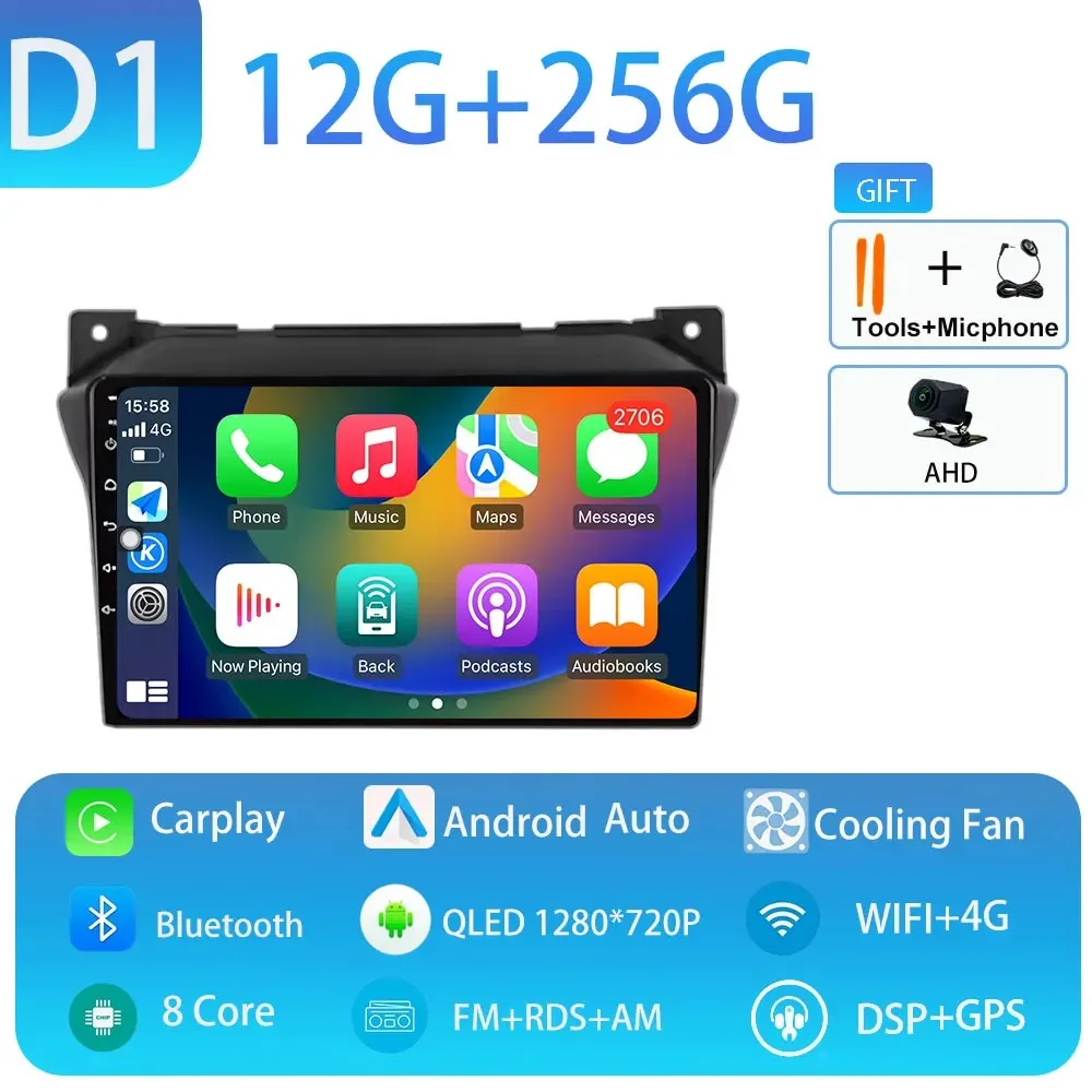 Android 15 Autoradio 360 Camera GPS Navigatie Multimedia Video Player Carplay Auto DSP RDS Voor Suzuki Alto 2009 2010-2016 2017