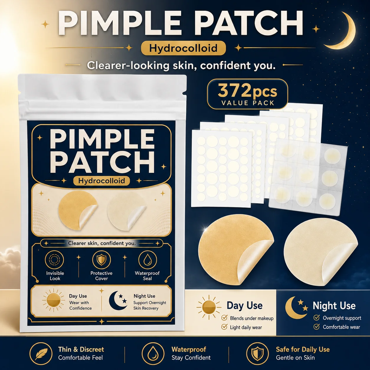 Pimple Patches for Face Hydroc - đánh giá và giá Skincare Acne