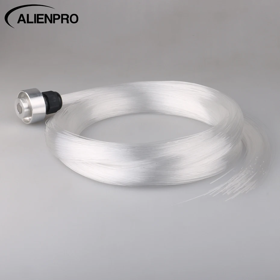 estrangeiro 075 mm 5m 150 pecas extremidade brilho pmma plastico cabo de fibra optica para ceu estrela teto todo o tipo conduziu o motorista de motor claro 01