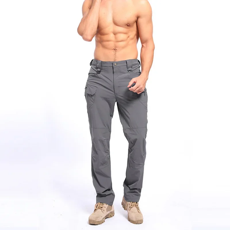 

Men's casual pants straight-tube fashion city trousers multi-pocket conventional casual pants straight-tube youth