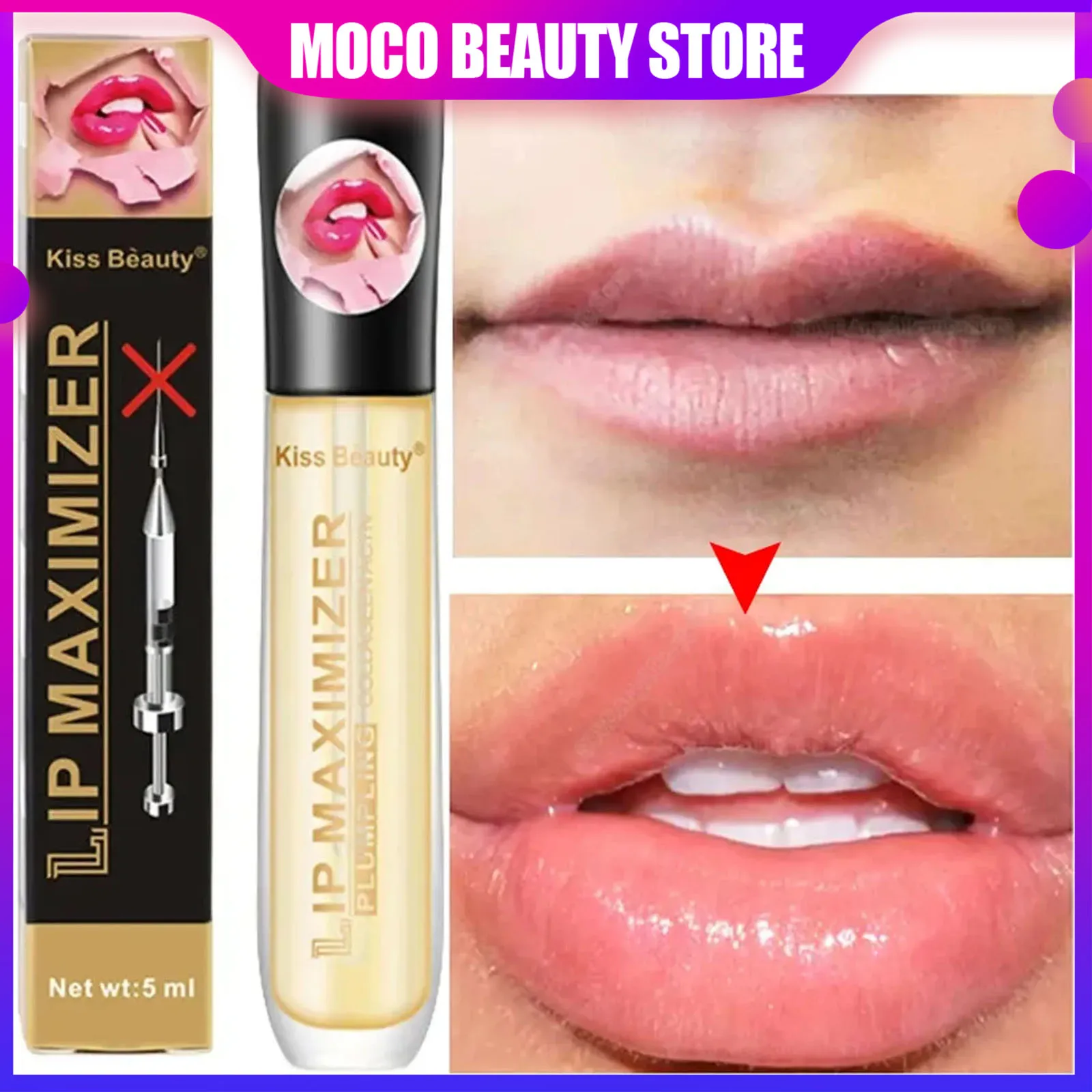 Instant Volumising Lip Plumper Serum Sexy Lip Oil Gloss Long Lasting Moisturizing Reduce Fine Lines Remove Dead Skin Makeup Care