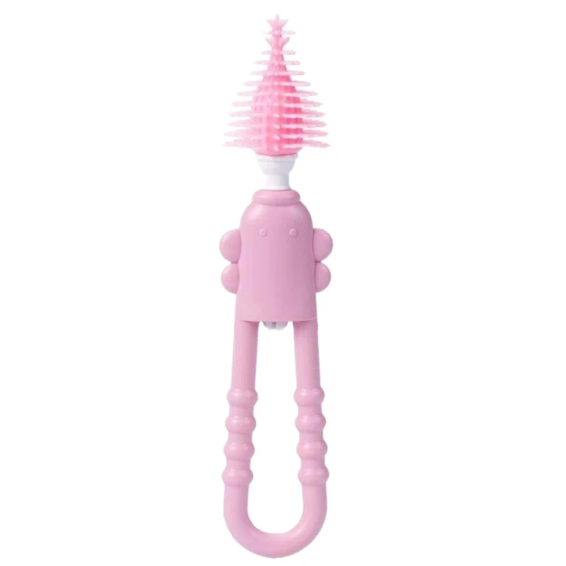 Brosse à biberon pour bébé, brosse à sucette en Silicone, nettoyage en profondeur, poignée ergonomique, brosse à mamelon,