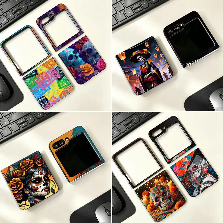 Case for Samsung Galaxy Z Flip 8 Z Flip4 Z Flip6 Z Flip 7 6 5 4 ZFlip8 Z Flip5 ZFlip7 FE Phone Shell Golden Rose Lady