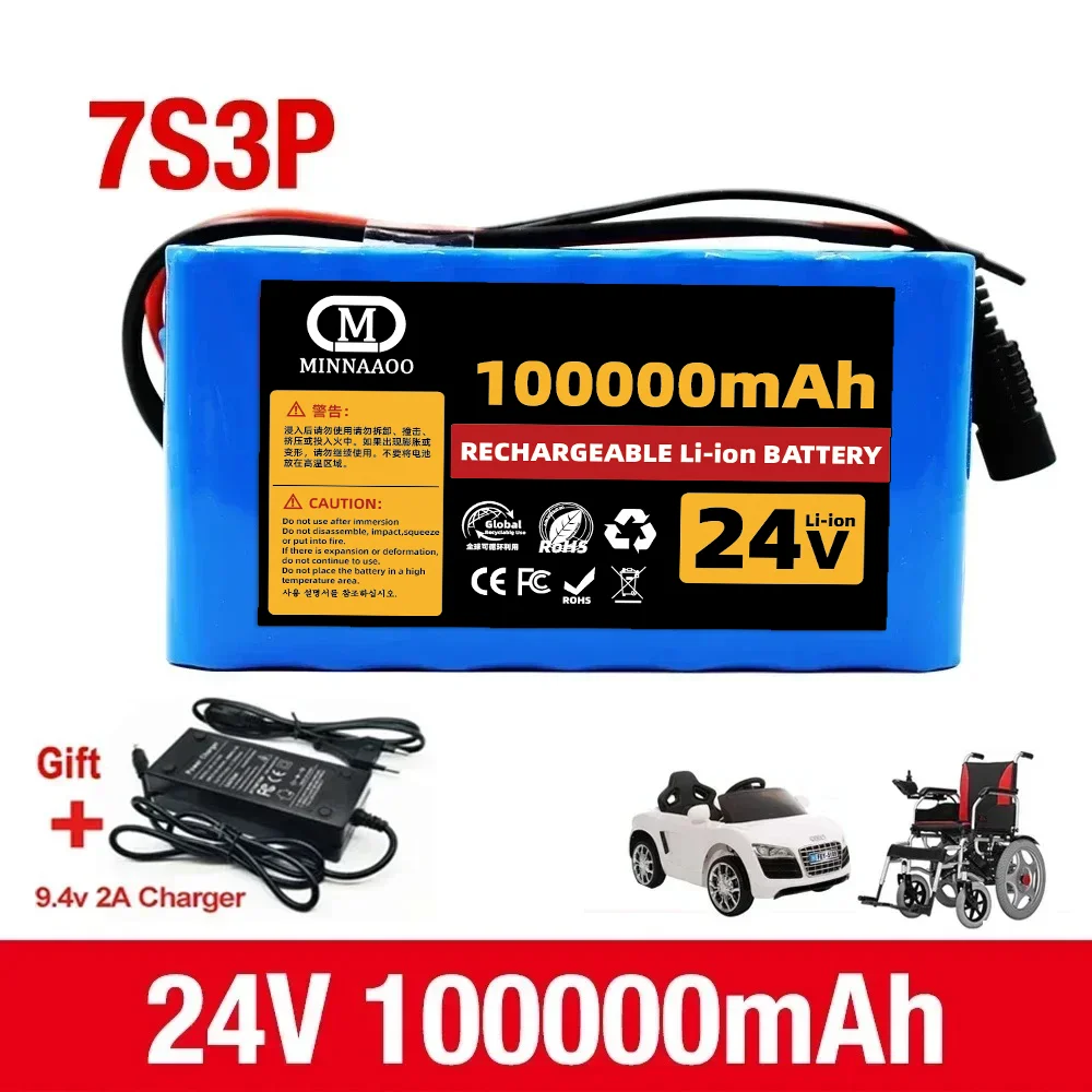 

HoverBoard 24V 100Ah Rechargeable Batteries 29.4V Lithium Battery Wheelchair Battery 7S3P li ion Battery Pack for HoverBoard