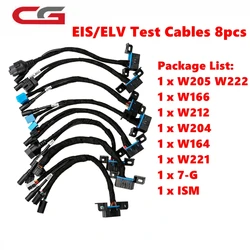 High Quality EIS ELV 8PCS Test Line Cables Mercedes Benz Lock Platform For Benz All EZS 7-G W205 W222 W166 W212 W204 W164 W221