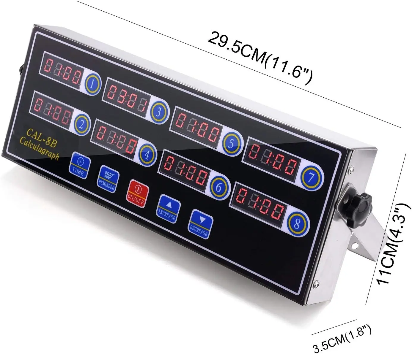 Commercial 220V 4/6/8/12/16 Channel Digital Kitchen Timer LED Digital Cooking Timer Suitable for Kitchen Reminders Loud Alarm