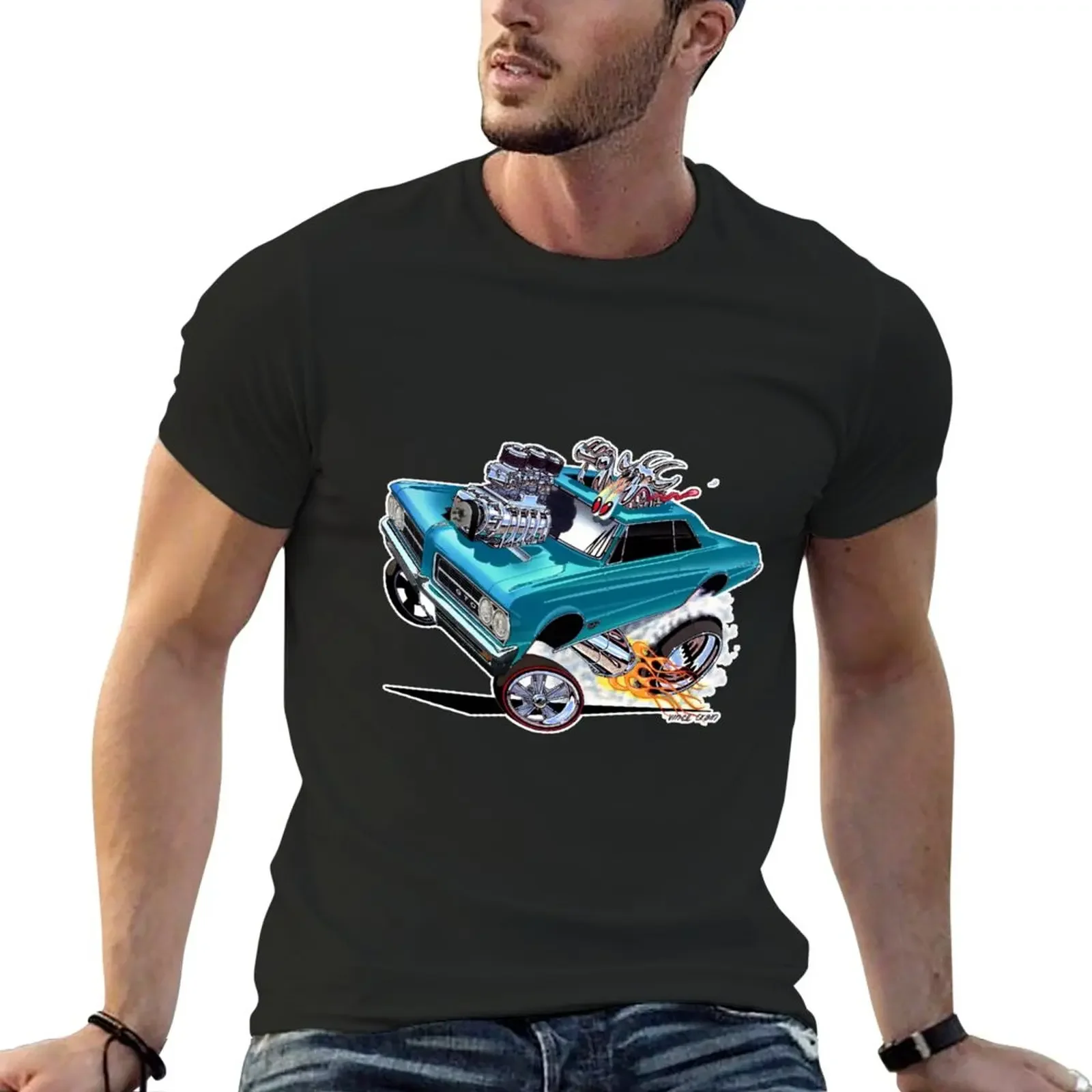 Vince Crain GOATINATOR blue 1964 GTO T-Shirt cute tops cute clothes Aesthetic clothing hippie clothes anime shirts men