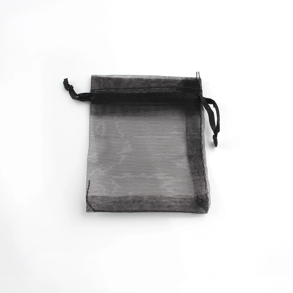 50pcs Adjustable Drawstring Organza Bags for Jewelry Packaging