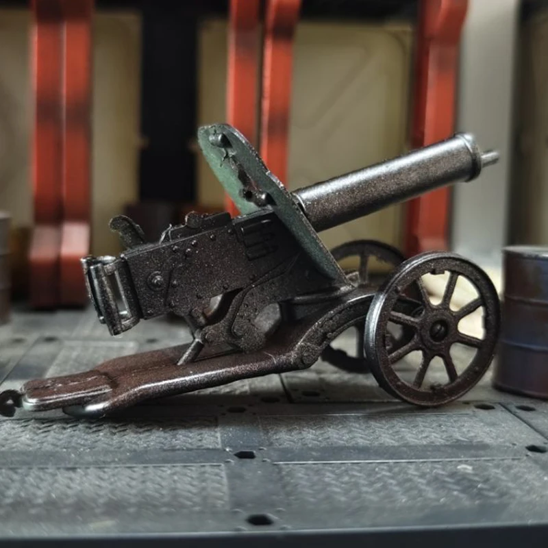 

Simulation Mini Machine Gun Model Weapons Hand-Painted Old Color Scene Decoration Collection Gift Souvenirs Children's Toys