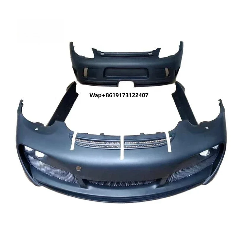 Quality for  Boxster 987 Bodykit for Techart Style New Front Rear Bumper Side Skirts Spoiler Wing Rear Bumper Wing
