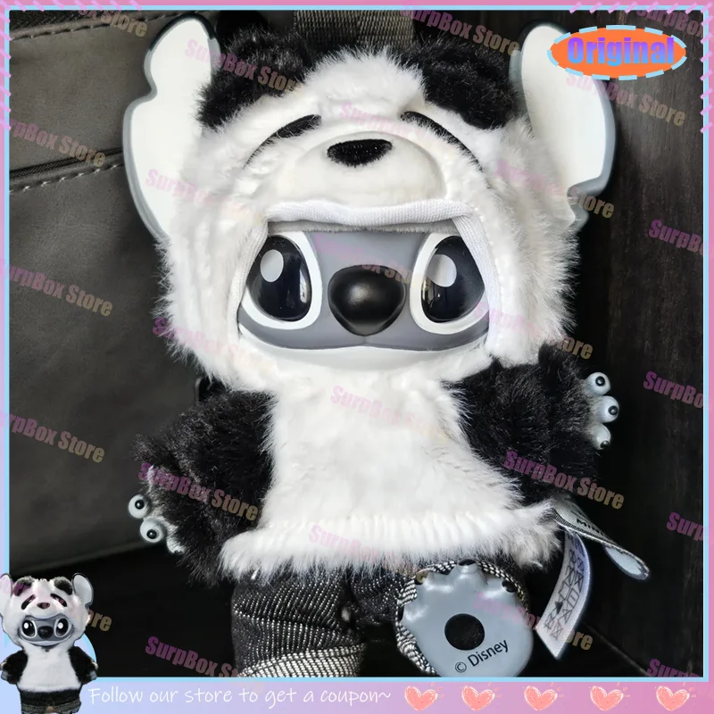 

New Authentic MINISO Genz Street Limited Edition Panda Vinyl Plush Doll Pendant Toy Collectible Kawaii Blind Box Birthday Gift