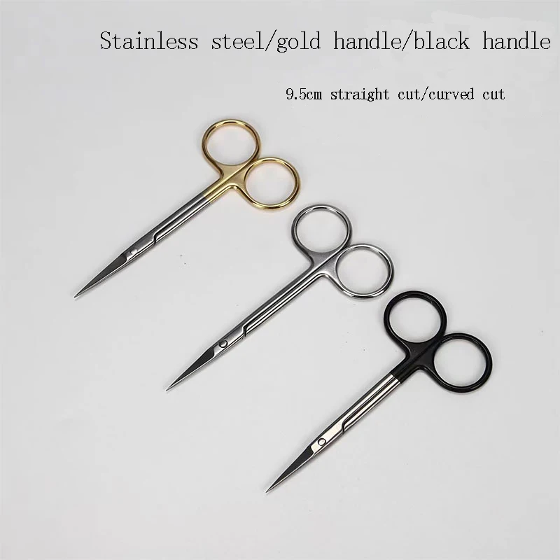 Eye scissors Double eyelid thread buried thread removal stainless steel cosmetic plastic tools fine tip express scissors