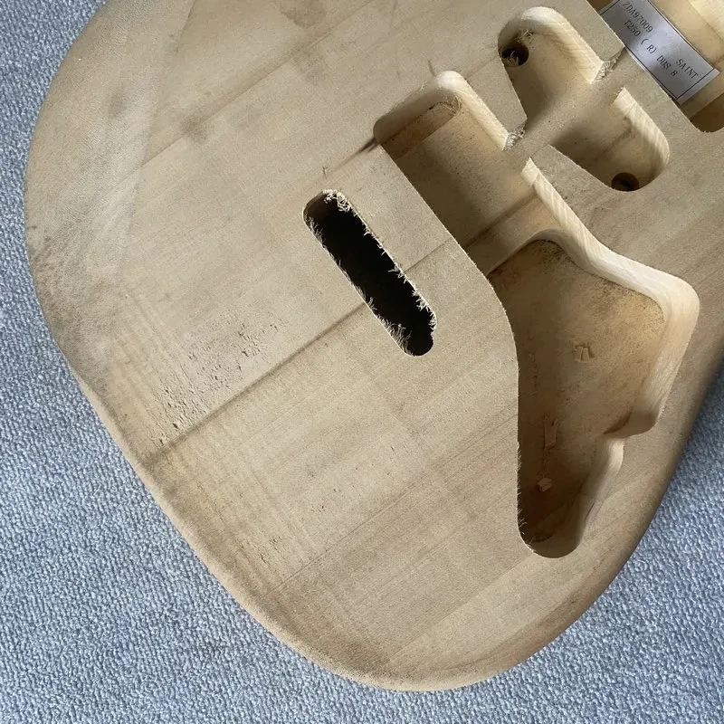 JB423 Natural Solid Basswood 6 String ST Electric Guitar Body SSH Pickups Tremolo Bridge No Paints Unfinished DIY part