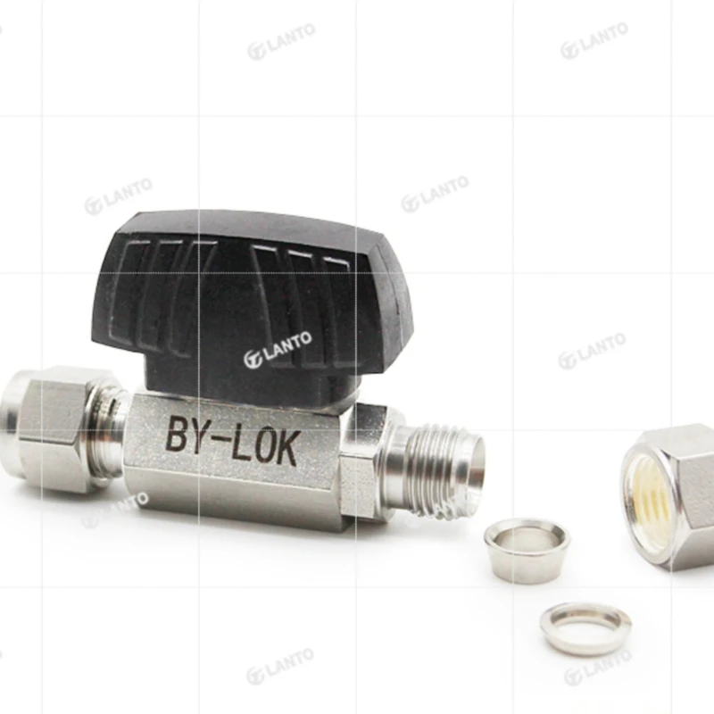 

316L stainless steel ferrule through ball valve ferrule stop valve low pressure instrument