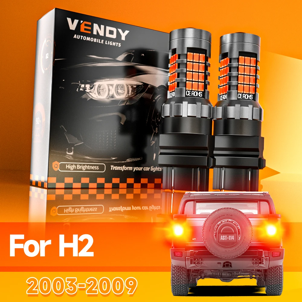 

2pcs For Hummer H2 2003-2009 LED Brake Light 2004 2005 2006 2007 2008 Canbus Accessories