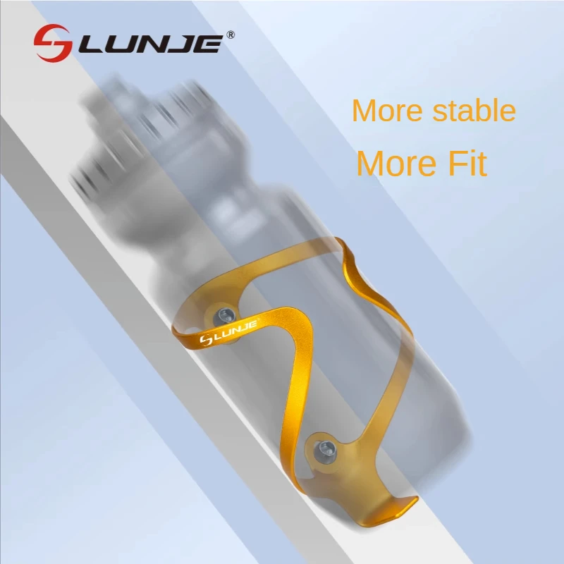 LUNJE Ultralight Aluminum Alloy Bicycle Water Bottle Holder Colourful Cup Rack Bottle Cage 20g for MTB Bike Accessories