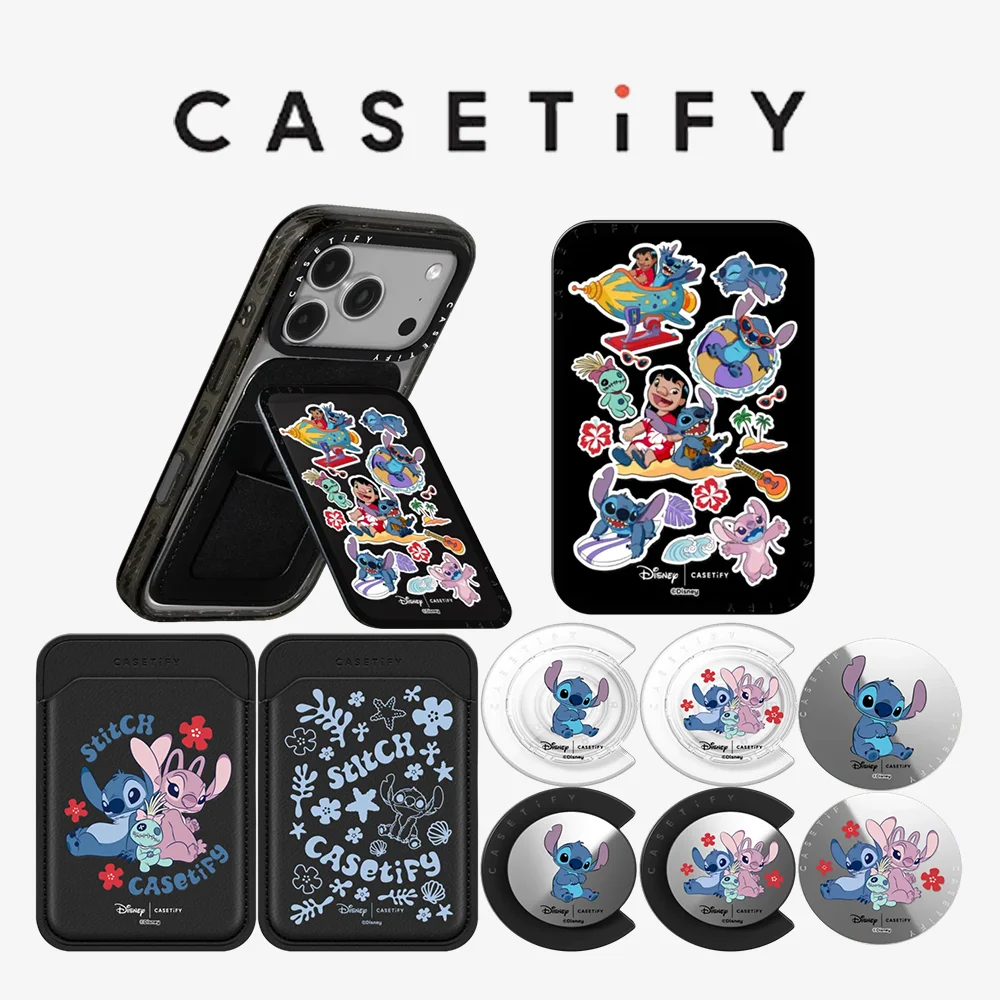 

CASETiFY Disney Lilo & Stitch Cartoon Series Magnetic Phone Holder Card Pack for iPhone17 16 15 14 13 for Samsung S25 S26 A57