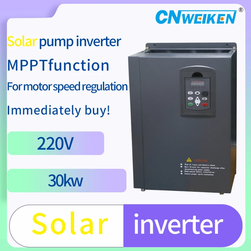 

Преобразователь частоты солнечной батареи DC 200-400 В до 3 фаз 220 В 30 кВт 15 кВт инвертор для 3-фазного двигателя водяного насоса