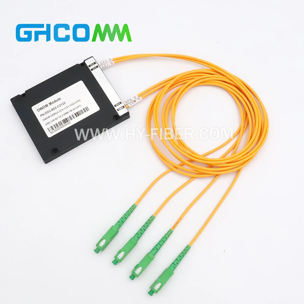 100GHz Dual Fiber Add and Drop Optical Module DWDM OADM Multiplexer Single Channel C20 ~ C59 One Direction Passive Component