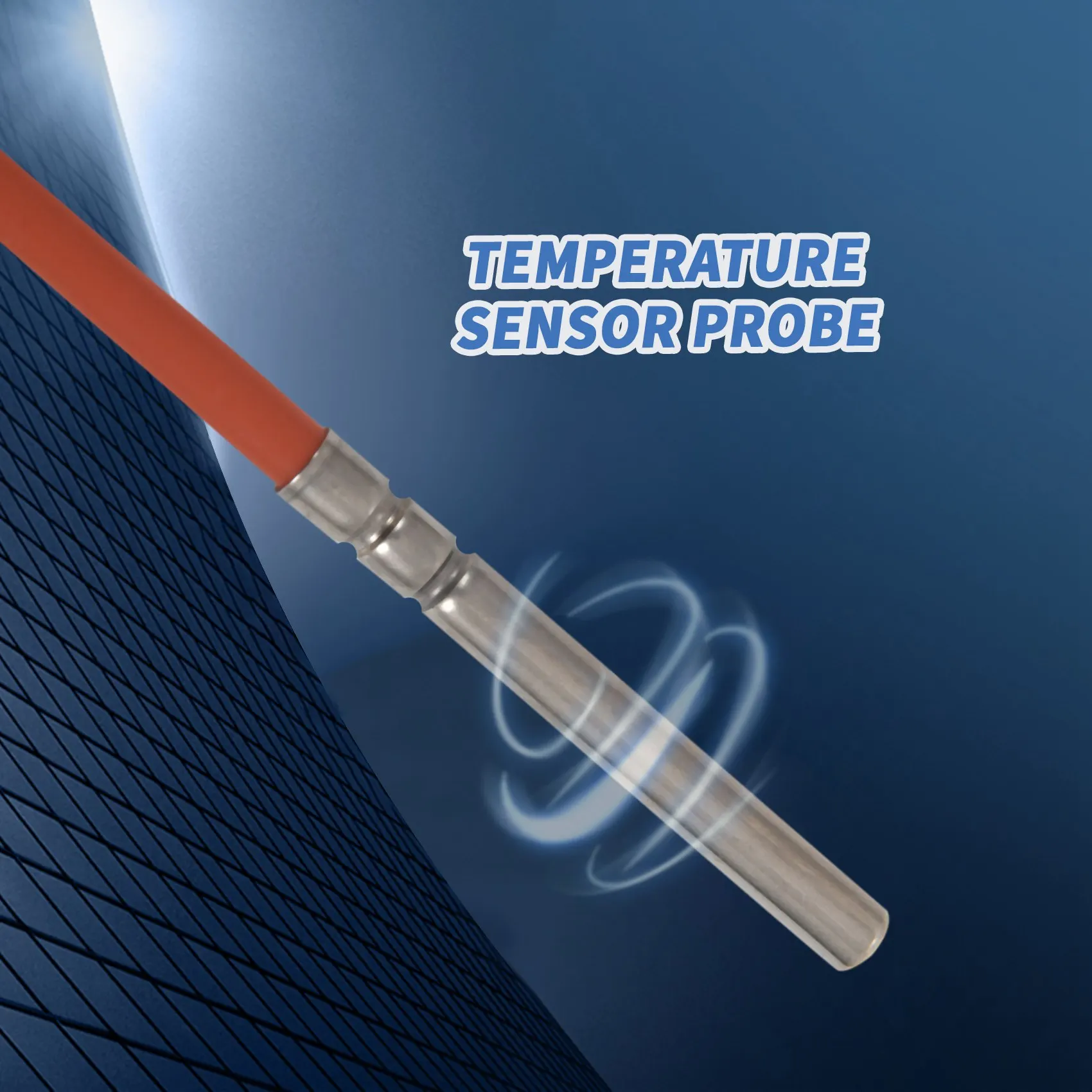 Thermistance de capteur de température PT1000 à 2 fils, revêtement en gel de silicone, sonde de 1.5 mètres, 45mm x 5mm, 50-180 centigrades RTDs