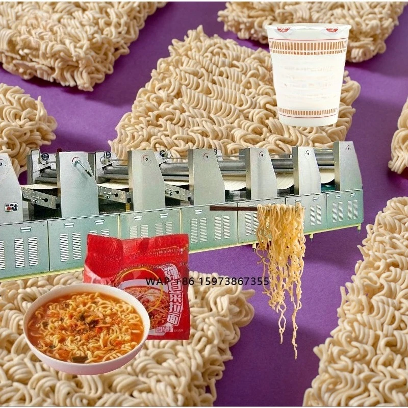 Automatic Fried Instant Noodle Making Machine Pot Instant Noodles Production Line Commercial Instant Noodle Machine