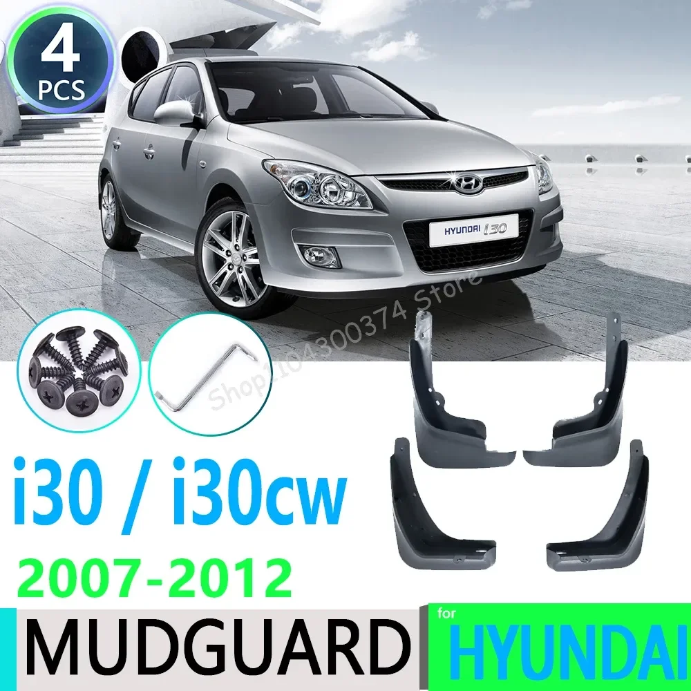 for Hyundai i30 i30cw Wagon 2007~2012 FD 2008 2009 2010 2011 Car Fender Mudguard Mud Flaps Guard Splash Flap Car Accessories