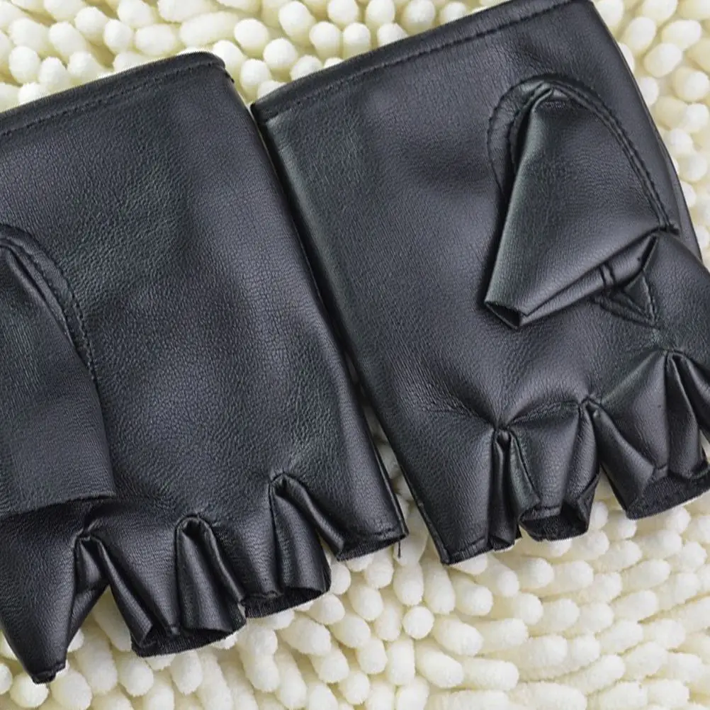 Finger Goth Thermal Cashmere Sports Men Punk Rivet Sports Winter Rivet Punk Warm Half-Finger Gloves Rękawiczki