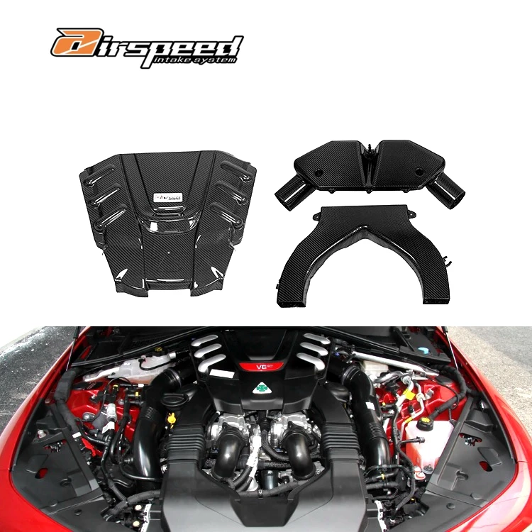 

Car High Performance Carbon Fiber Cold Air Intake System Engine Cover for ALFA ROMEO 2.9T Engine Cold Air Intake Kits