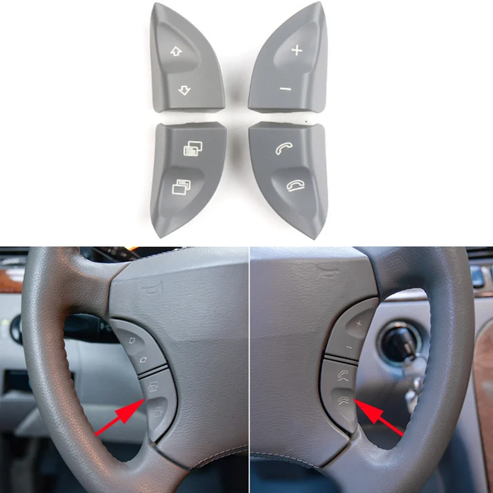 Convenient and Reliable Steering Wheel Control Button Switch Cover for Mercedes for Benz W220 W215 Perfect Fit