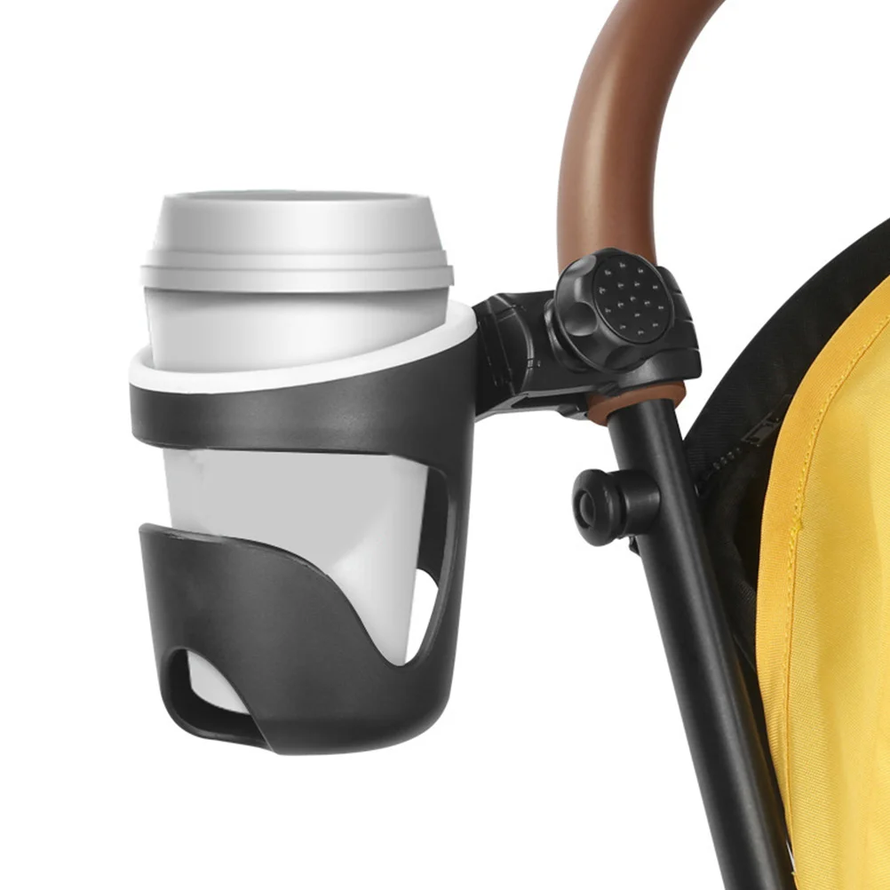 

1pc Baby Stroller Cup Holder Black Durable Stroller Water Rack Trolley Bottle Organizer Cart Accessory Feeding Bottle Stand